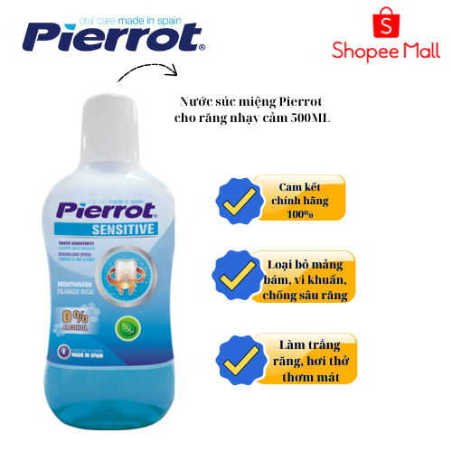 Nước súc miệng cho răng nhạy cảm Pierrot 500ML