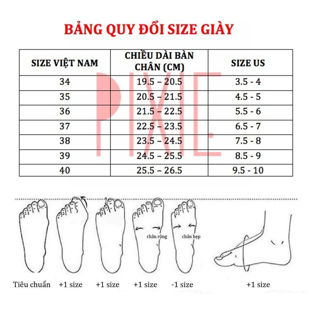 Giày Sandal Cao Gót 5cm Quai Mảnh Mũi Vuông H185 Pixie