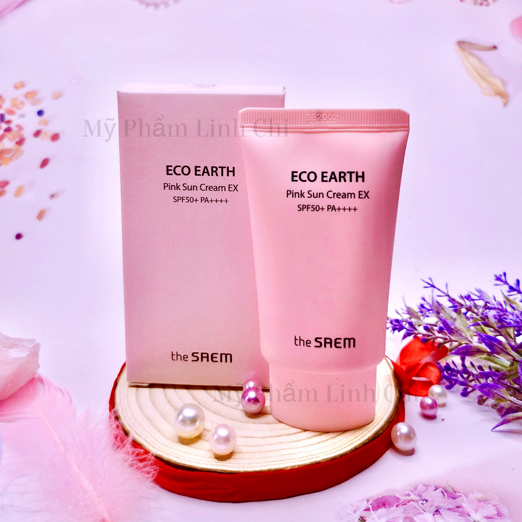 Kem Chống Nắng The Saem Eco Earth Power Pink Sun Cream SPF50+ 50ml