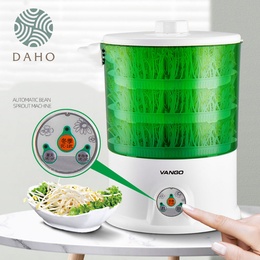 Máy làm giá đỗ Daho, máy làm giá đỗ, rau mầm tự động tại nhà 3 tầng