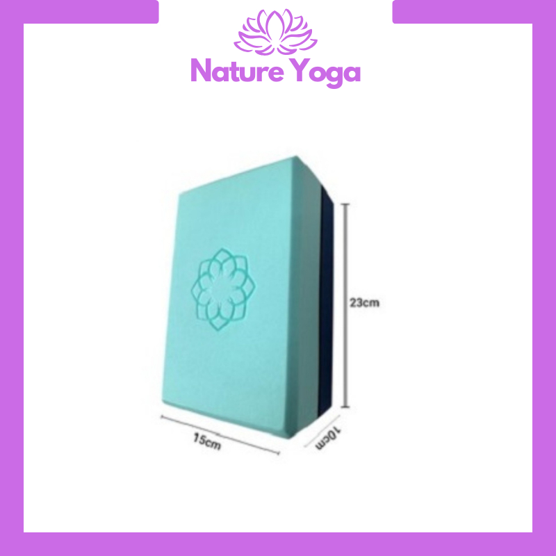 Gạch tập yoga độ cứng cao không lún Nature Yoga 7,3 / 10cm