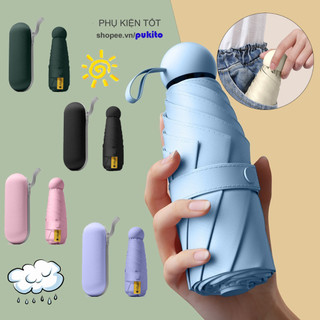 Ô dù che mưa nắng gấp gọn mini chống uv