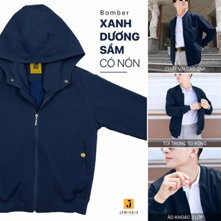 Jamin Premium - Áo Khoác Cao Cấp Có nón, áo khoác nam, chất kaki thun không xổ lông 2 Lớp,chống nắng, chống tia UV JBC19