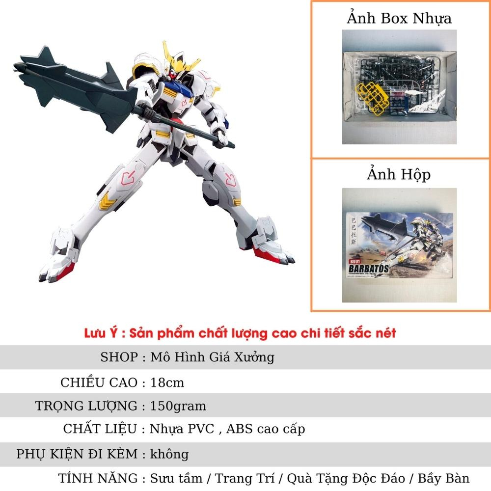Mô hình XG - Gundam BARBATOS - Cao 18cm - nặng 150gram + Có Box - SKU:B001 - Figure Gundam - Có hộp màu