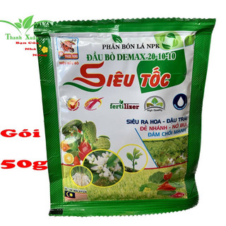 Phân bón lá siêu tốc npk demax 20-10-10 ra hoa đậu trái gói 50g