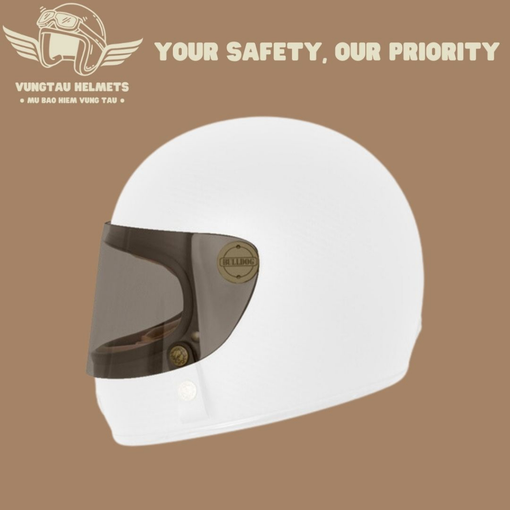 Kính nón Fullface cổ điển Bulldog Classico (Không bao gồm nón) - VungTau Helmets - Nón bảo hiểm chính hãng Vũng Tàu