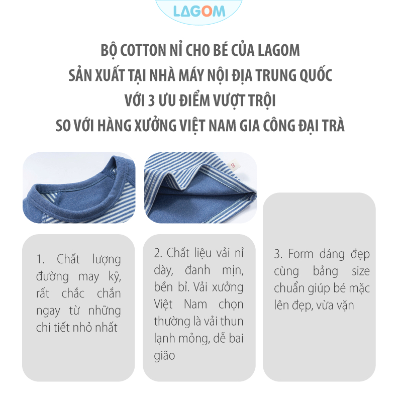 Bộ Dài Tay Bé Trai, Bé Gái | Bộ Quần Áo Thu Đông Nỉ Cotton Dày Ấm Giữ Nhiệt Cho Bé