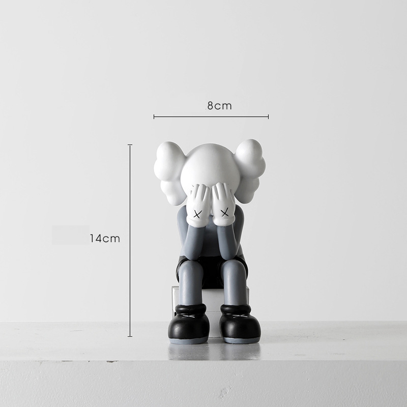 Mô hình nhân vật kaws decor trang trí nhà cửa phòng khách , để bàn, tủ, tivi, kệ sách, quà tặng size nhỏ