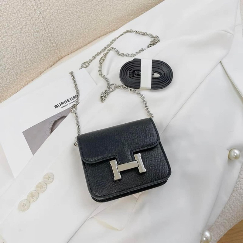 Túi mini khoá chữ H 2 dây đeo