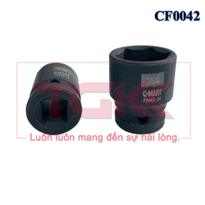 Khẩu lục giác đen ngắn 1/2" F0042 C-MART (8mm-14mm)