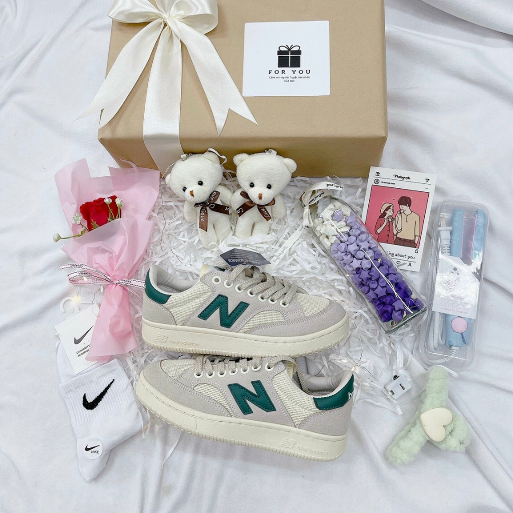 Giày sneaker NB crt 300 2.0 chữ N xanh vàng Fullsize, Giày thể thao nam nữ n da lộn cao cấp 2023