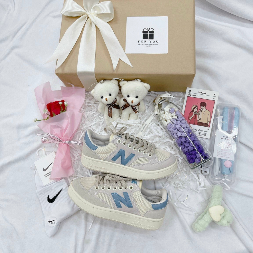 Giày sneaker NB crt 300 2.0 chữ N xanh vàng Fullsize, Giày thể thao nam nữ n da lộn cao cấp 2023