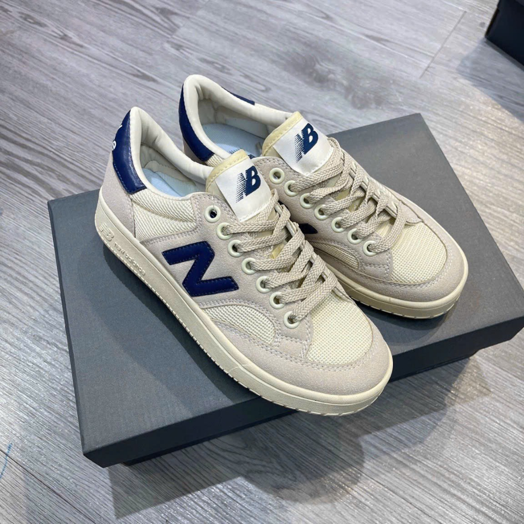 Giày sneaker NB crt 300 2.0 chữ N xanh vàng Fullsize, Giày thể thao nam nữ n da lộn cao cấp 2023