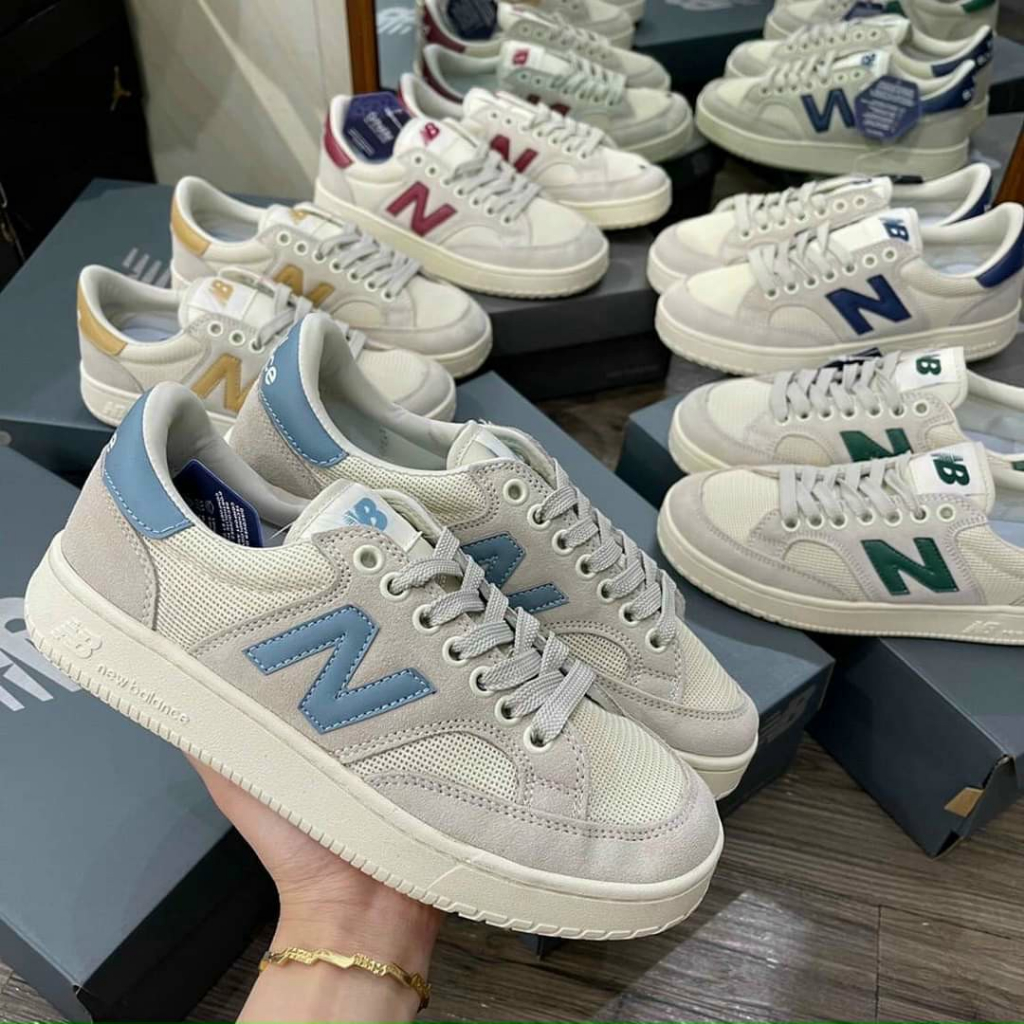 Giày sneaker NB crt 300 2.0 chữ N xanh vàng Fullsize, Giày thể thao nam nữ n da lộn cao cấp 2023