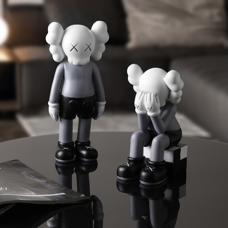 Mô hình nhân vật kaws decor trang trí nhà cửa phòng khách , để bàn, tủ, tivi, kệ sách, quà tặng size nhỏ