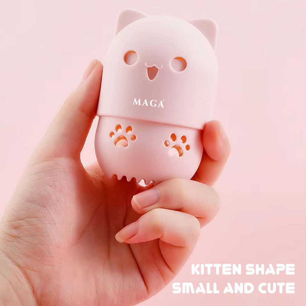 Hộp Bảo Vệ Mút Trang Điểm MAGA Silicone Makeup Sponge Travel Protective Plastic Beauty Blender Holder