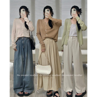 Áo cardigan len mỏng full 9 màu hàng qc phong cách hàn quốc siêu xinh