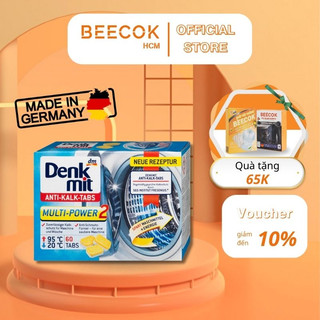 Hộp 60 Viên tẩy lồng máy giặt Denkmit, Domol chống bám cặn lồng giặt