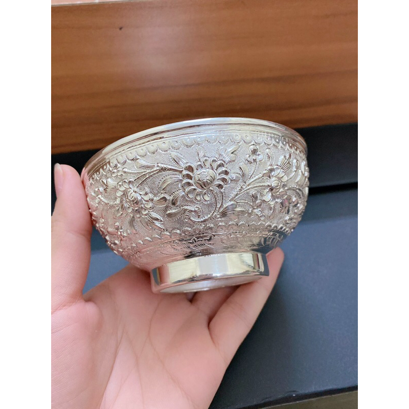 Combo bát-đũa -đĩa -thìa -bạc ta nguyên chất . .