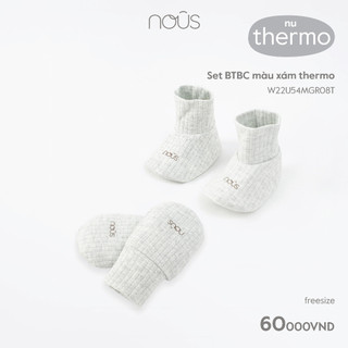 Set bao tay bao chân Nous cho trẻ sơ sinh nhiều màu sắc chất liệu kháng khuẩn