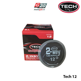 Hộp 30 miếng vá săm ô tô, xe máy Tech 12 (Tròn, 60mm)