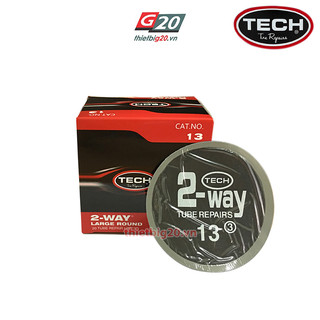 Hộp 20 miếng vá săm ô tô, xe máy Tech 13 (Tròn, 80mm)