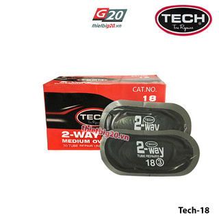Hộp 20 miếng vá săm ô tô, xe máy tech 18