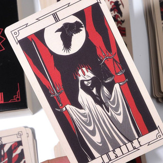 (size thường) Bộ Bài Lost Hollow Tarot  Đen H5