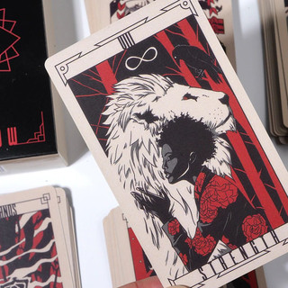 (size thường) Bộ Bài Lost Hollow Tarot  Đen H5