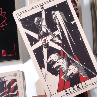 (size thường) Bộ Bài Lost Hollow Tarot  Đen H5
