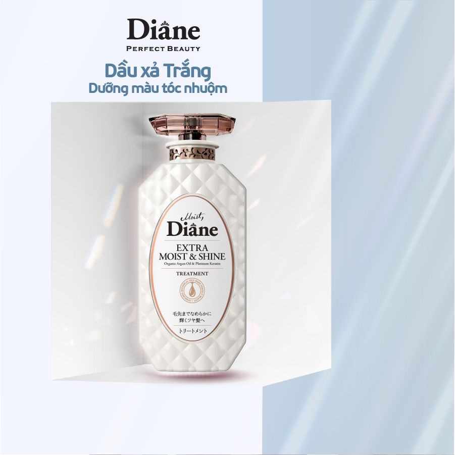 Dầu xả phục hồi tóc sáng bóng Moist Diane Extra Shine - 450ml