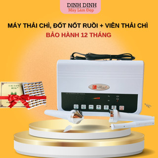 Máy thải chì, đốt nốt ruồi mụn thịt, mát xa mặt, điện di tinh chất  3in1 Dinh Dinh (tặng 5 viên thải chì)
