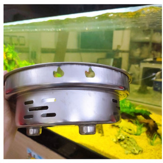 Bếp cồn Inox tròn Cao Cấp CÓ KIỀNG CHẮN GIÓ