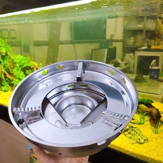 Bếp cồn Inox tròn Cao Cấp CÓ KIỀNG CHẮN GIÓ