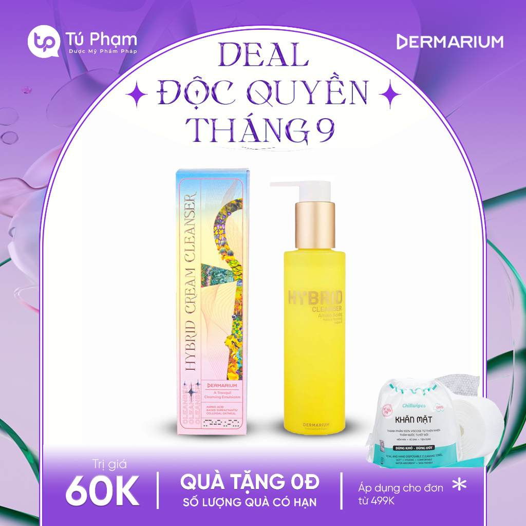 Kem Tẩy Trang Dermarium Hybrid Cleanser