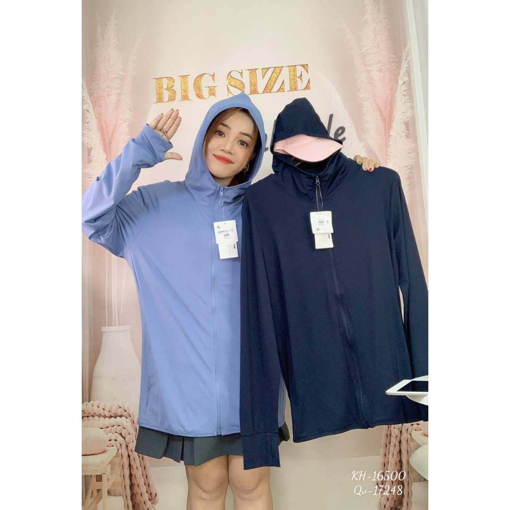Áo chống nắng Khoác BIG SIZE chống tia UV UPF 40+ SIZE ĐẠI Unisex 16500
