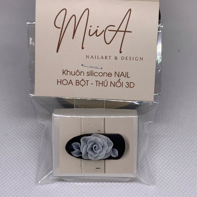 KH08-09-10.Khuôn hoa bột 3D nail.Hoa hồng