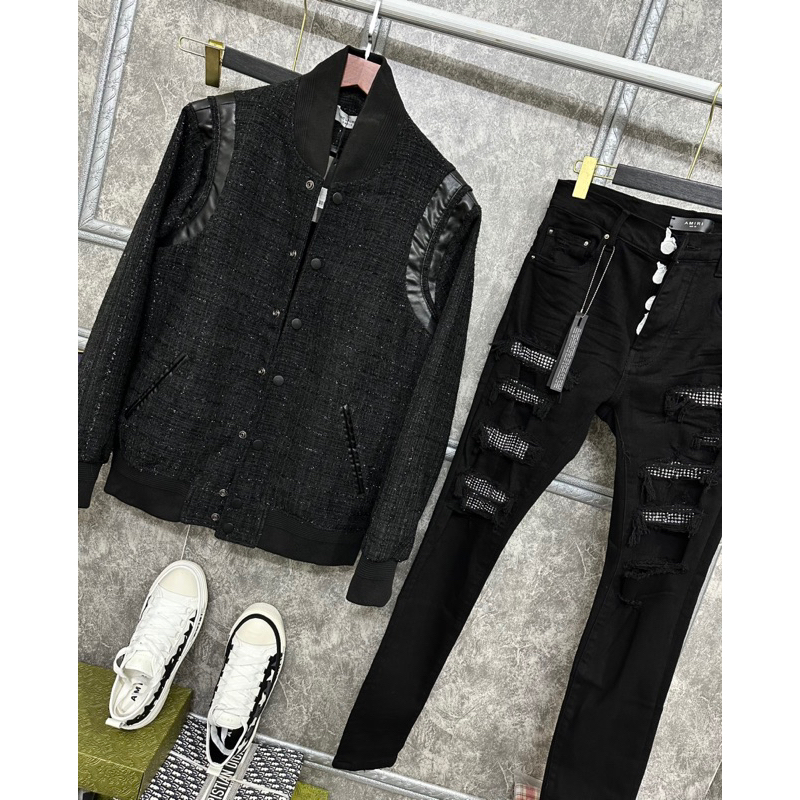 Áo khoác dạ nhung kim tuyến cực chất siêu cấp, Áo khoác bomber nam nữ Unisex GVC cao cấp form rộng hot trend 2023 FASHIO