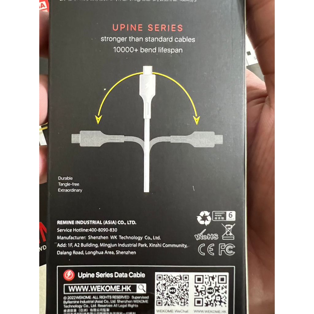 Cáp sạc 3 đầu chính hãng đa năng WK WDC-137 3 in 1 sạc siêu nhanh dài 1,2M KMOBILE