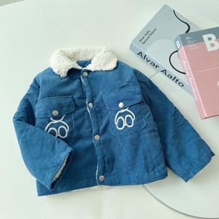 Áo Khoác Lót Lông Chất Nhung Tăm Thêu Chú Gấu Cho Bé Trai Cực Chất từ 6kg đến 28kg BINBON KIDS