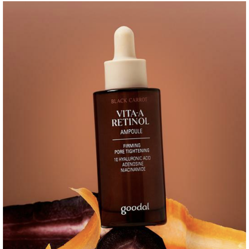 SERUM RETINOL Cà Rốt Đen Trẻ Hóa Da GOODAL BLACK CARROT VITA-A RETINOL AMPOULE 30ML Tinh chất chống lão