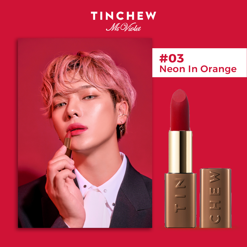 Son Thỏi Cao Cấp Hàn Quốc Tinchew Lip Color Stick 3.5g son lì 4 màu