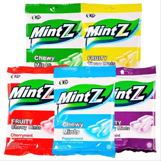 Kẹo MintZ Bạc Hà Peppermint Chewy Mints (gói 115g-xanh dương)