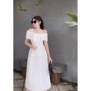 Áo trễ vai đắp chéo
