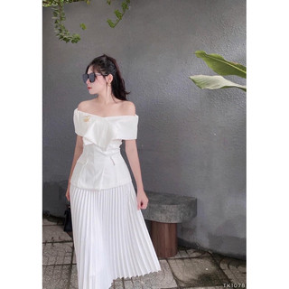 Áo trễ vai đắp chéo