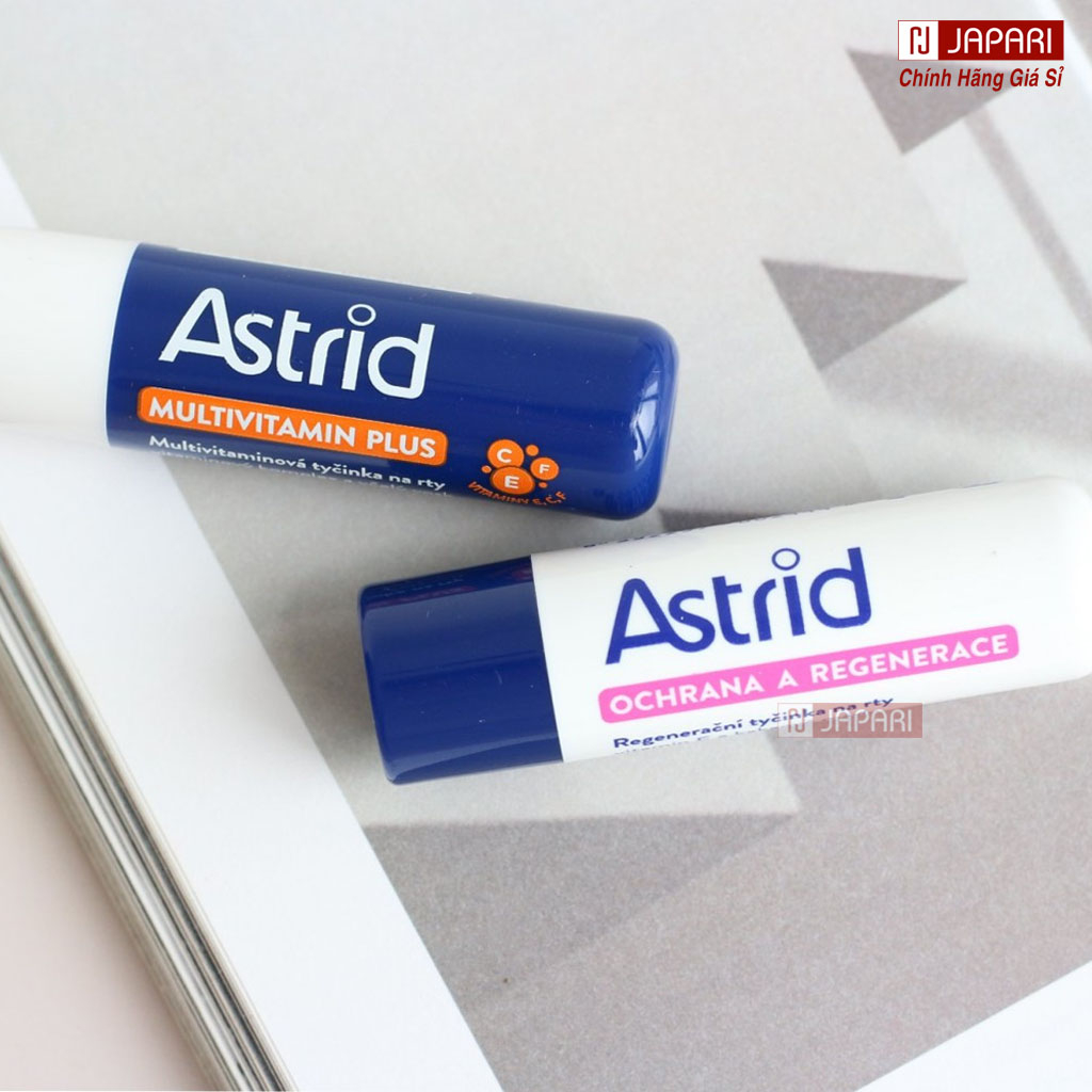 Son Dưỡng Astrid Có Màu & Không Màu CHÍNH HÃNG Mini, 4.7g - Son Dưỡng Môi Mỡ Hươu Tẩy Da Chết Giúp Dưỡng Ẩm - Japari