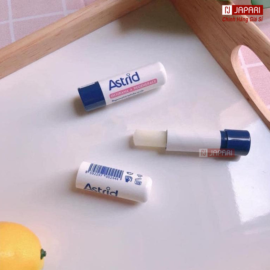 Son Dưỡng Astrid Có Màu & Không Màu CHÍNH HÃNG Mini, 4.7g - Son Dưỡng Môi Mỡ Hươu Tẩy Da Chết Giúp Dưỡng Ẩm - Japari