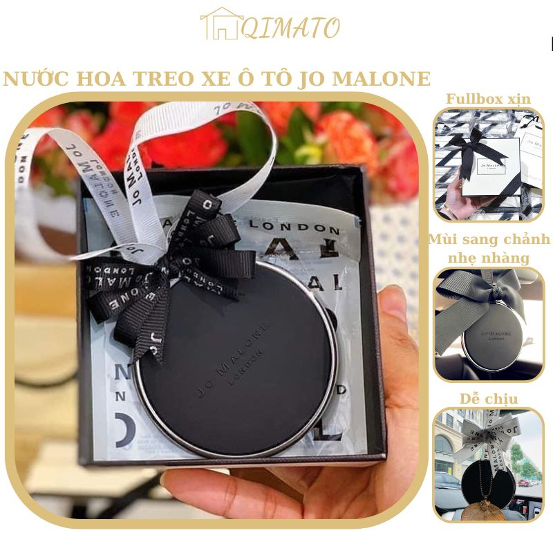 Nước hoa khô treo xe oto JOMALONE fullbox mùi nhẹ nhàng sang chảnh Qimato