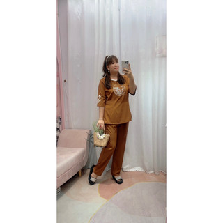 ĐỒ LAM BIGSIZE Nữ ( Bộ lam thêu chữ Tâm 68-95kg)