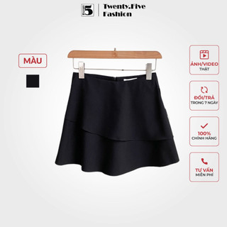 Quần giả váy Twenty Five cạp cao dáng xoè phong cách cá tính, năng động- Quần váy 2 tầng ngắn SC26